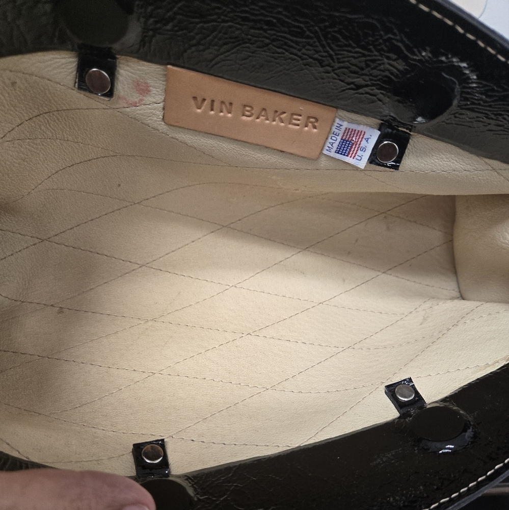 Vintage Made in the USA Black Vin Baker bag - Picture 8 of 9